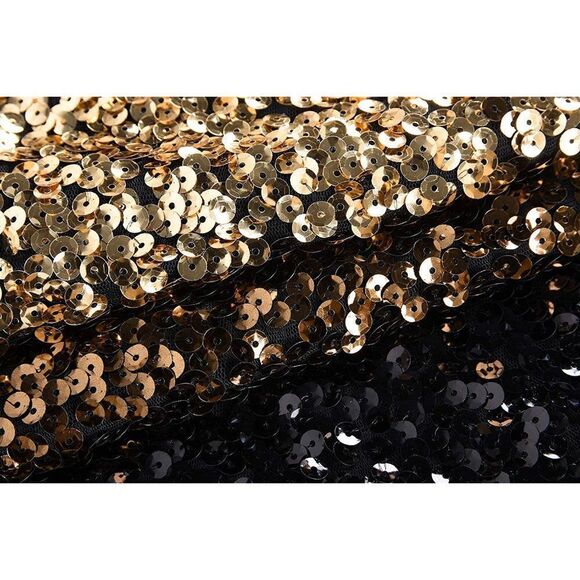 Women's Sexy Deep V Neck Sequin Glitter Bodycon Stretchy Mini Party Wedding - Picture 6 of 7